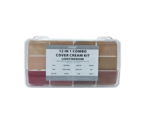 Косметический набор Combo Cover Cream Kit 12 in 1, производитель Dodge, профессиональная танатокосметика для бальзамирования и ухода за телом от компании TanatoService