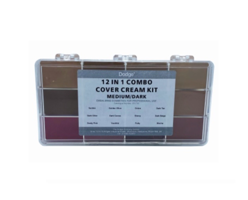 Косметический набор Combo Cover Cream Kit 12 in 1, производитель Dodge, профессиональная танатокосметика для бальзамирования и ухода за телом от компании TanatoService
