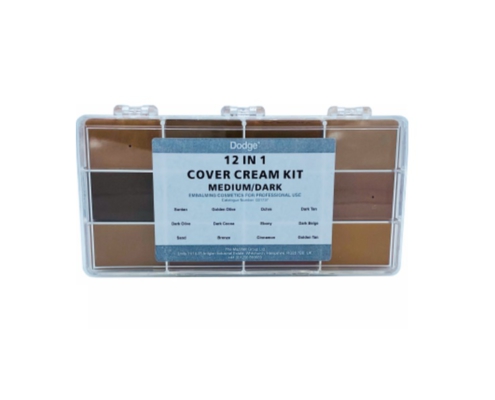 Косметический набор Cover Cream Kit 12 in 1, производитель Dodge, профессиональная танатокосметика для бальзамирования и ухода за телом от компании TanatoService