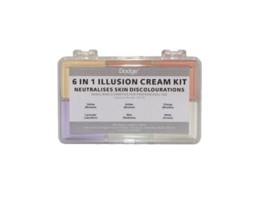 Косметический набор Illusion Cream Kit 6 in 1, производитель Dodge, профессиональная танатокосметика для бальзамирования и ухода за телом от компании TanatoService
