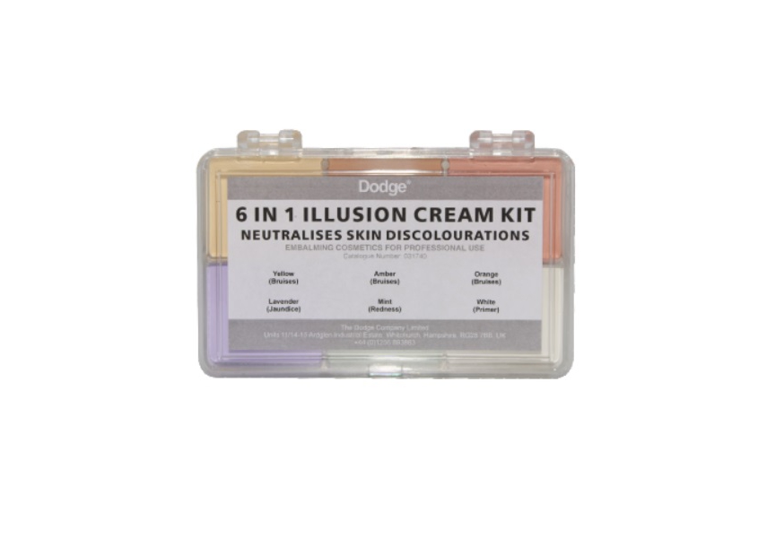 Косметический набор Illusion Cream Kit 6 in 1, производитель Dodge, профессиональная танатокосметика для бальзамирования и ухода за телом от компании TanatoService