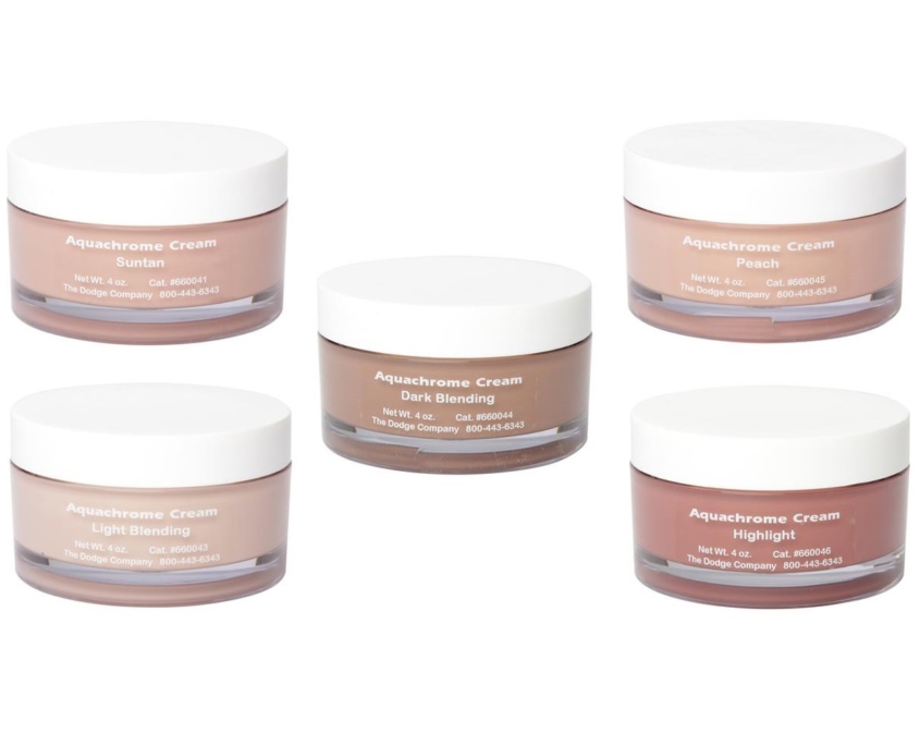 Полупрозрачная косметика Aquachrome Cream, производитель Dodge, профессиональные средства для бальзамирования и ухода за телом от компании TanatoService